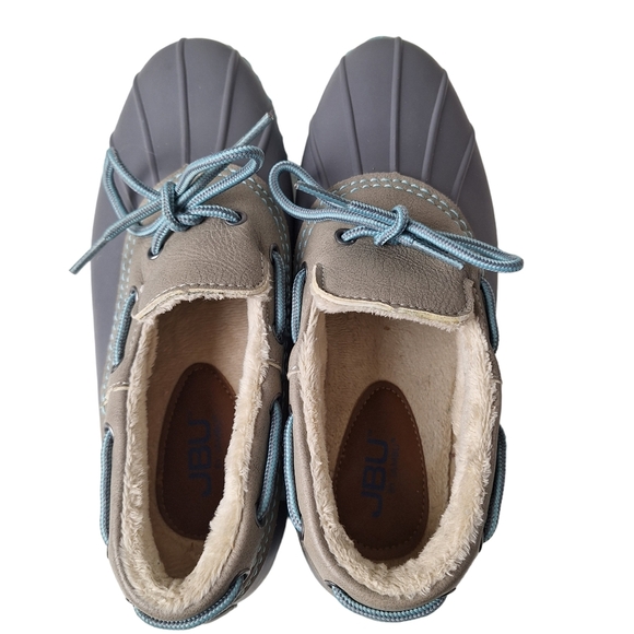 JBU Gwen Size 8 Weather Ready Vegan Rubber Faux‎ Fur Lined Slip-On Rain Shoes - Picture 2 of 11